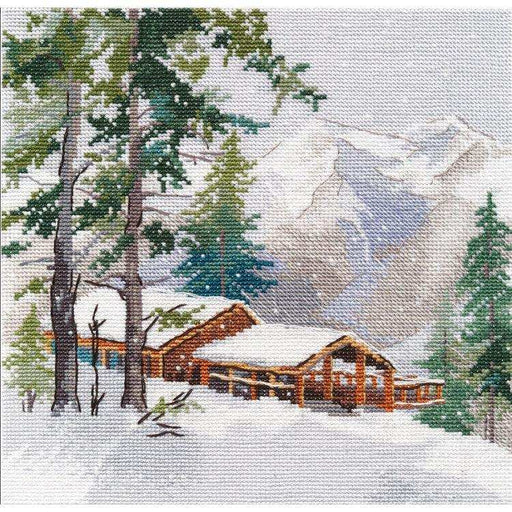Cross Stitch Kit Oven - Mountains Oven Cross Stitch Kits - HobbyJobby