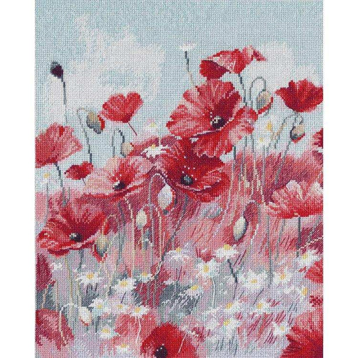 Cross Stitch Kit Oven - Poppy field, O1468 Oven Cross Stitch Kits - HobbyJobby
