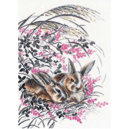Cross Stitch Kit Oven - Rabbits, S1428 Oven Cross Stitch Kits - HobbyJobby