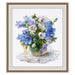 Cross Stitch Kit Oven - Sky-Blue Bellflower Ringing Oven Cross Stitch Kits - HobbyJobby