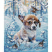 Cross Stitch Kit Oven - Snow puppy, 1482 Oven Cross Stitch Kits - HobbyJobby