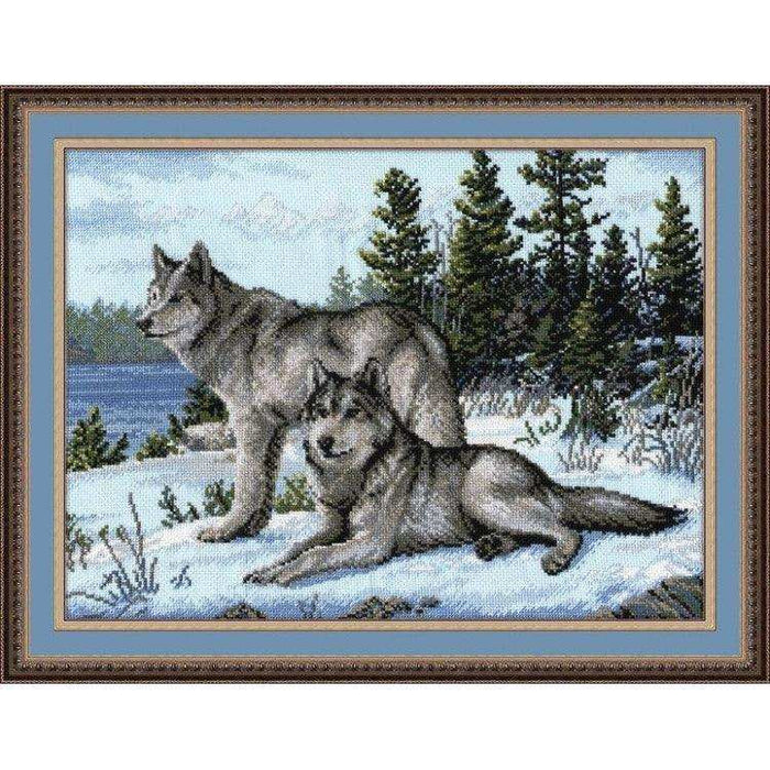 Cross Stitch Kit Oven - Wolves Oven Cross Stitch Kits - HobbyJobby