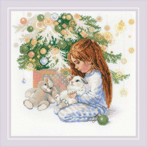 Cross Stitch Kit Riolis - My Beloved Bunnies, R2052 Cross Stitch Kits - HobbyJobby
