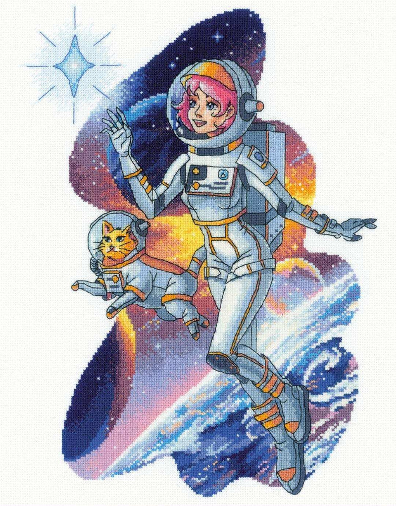 Cross Stitch Kit Riolis - Straight to the Stars, R2014 Cross Stitch Kits - HobbyJobby