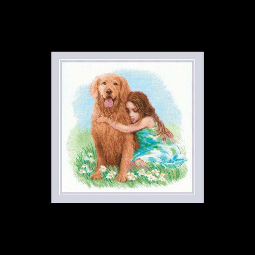 Cross Stitch Kit Riolis - "True Friend" Riolis Cross Stitch Kits - HobbyJobby