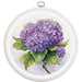 Cross Stitch Kit with Hoop Included Luca-S - Hydrangea, BC225 Cross Stitch Kits - HobbyJobby