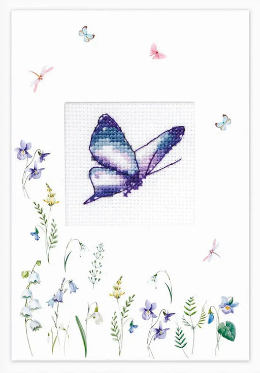Cross Stitch Postcard Kit Postcard Kits - HobbyJobby