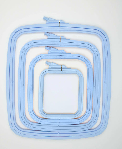 Cross Stitch Square Hoop, Blue - Nurge Embroidery Hoop Hoops - HobbyJobby