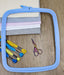 Cross Stitch Square Hoop, Blue - Nurge Embroidery Hoop Hoops - HobbyJobby