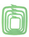 Cross Stitch Square Hoop, Green - Nurge Embroidery Hoop Hoops - HobbyJobby