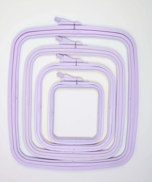 Cross Stitch Square Hoop, Purple - Nurge Embroidery Hoop Hoops - HobbyJobby