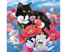 Diamond Embroidery Painting RTO - Cat among poppies DIAMOND PAINTING KIT - HobbyJobby