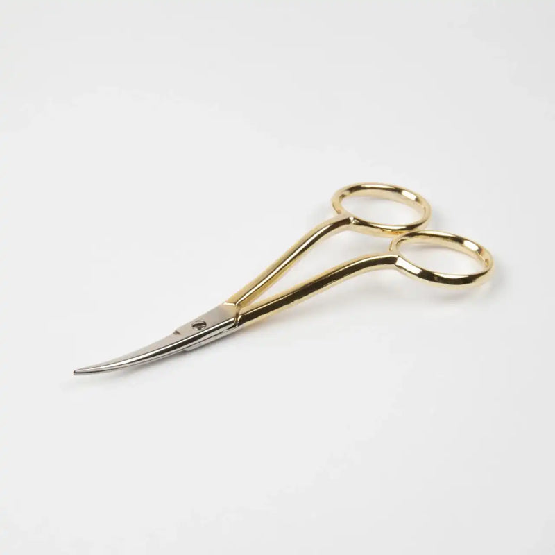 Gold Plated Double Curved Scissors - Madeira Scissors - HobbyJobby