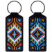 Key Chain Needlecraft Kit - Cross Stitch Kit on Leather Wonderland Crafts Key-Chain Kit - HobbyJobby