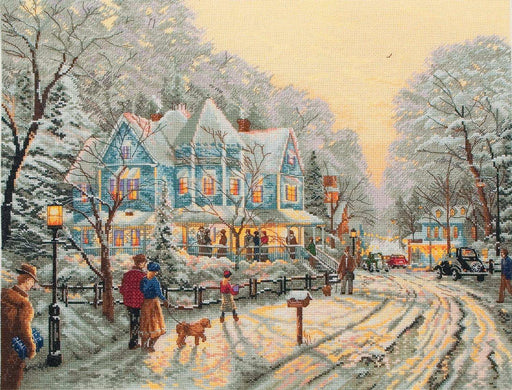 Maia Cross Stitch Kit - A Holiday Gathering - HobbyJobby