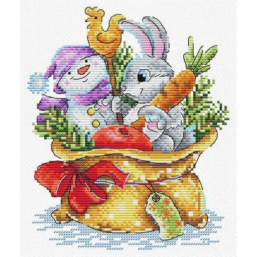 MP Studia Cross Stitch Kit - "Bag With Gifts" MP Studia Cross Stitch Kits - HobbyJobby
