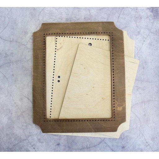 MP Studia Frame Brown Rectangle Large MP Studia Wooden Kits - HobbyJobby