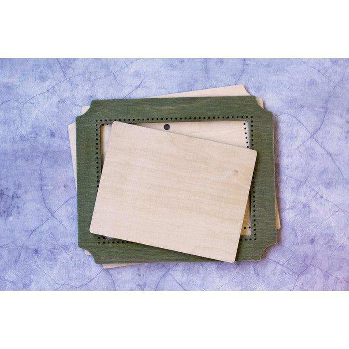 MP Studia Frame Green Rectangle Small MP Studia Wooden Kits - HobbyJobby