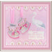 MP Studia Kits on Designer Canvas - Baby Shoes Birth Sampler (Girl) MP Studia Cross Stitch Kits - HobbyJobby