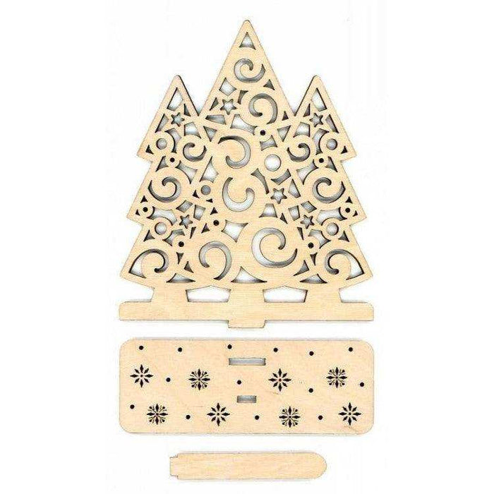 MP Studia Stand "Fir-Trees" MP Studia Wooden Kits - HobbyJobby