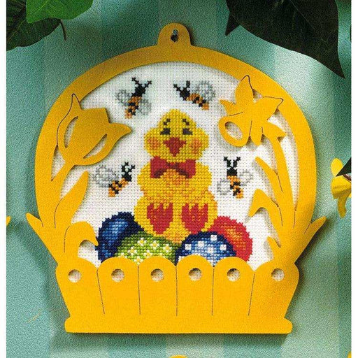 Orchidea Cross Stitch Kit Chick On Painted Eggs 17,5X17 CM Orchidea Cross Stitch Kits - HobbyJobby