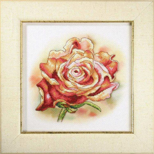Orchidea Cross Stitch Kit Rose In Full Bloom 22X22 CM Orchidea Cross Stitch Kits - HobbyJobby