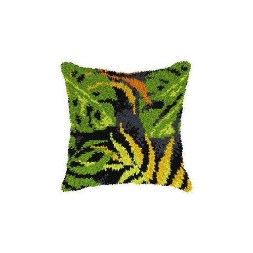 Orchidea Latch-Hook Cushion Kit Leaves Orchidea Cushion Kits - HobbyJobby