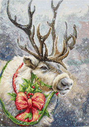 Petit Point Kit Luca-S - Christmas Deer, G598 - HobbyJobby