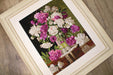 Petit Point Kit Luca-S - Red and White Peonies, G608 Petit Point Kits - HobbyJobby