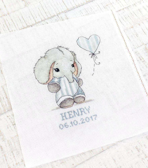 Pillow Cross Stitch Kit Luca-S - Baby Boy, PB187 Cushion Kits - HobbyJobby