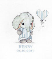 Pillow Cross Stitch Kit Luca-S - Baby Boy, PB187 Cushion Kits - HobbyJobby