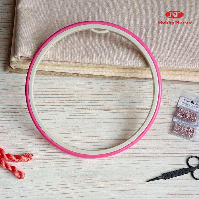 Round Embroidery Hoop - Nurge Hoop Hoops - HobbyJobby