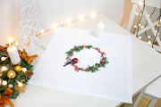 Table Topper - Cross Stitch Kit Table Cloth, FM015 Tablecloth Kits - HobbyJobby