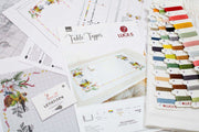 Table Topper - Cross Stitch Kit Table Cloth, FM026 Tablecloth Kits - HobbyJobby