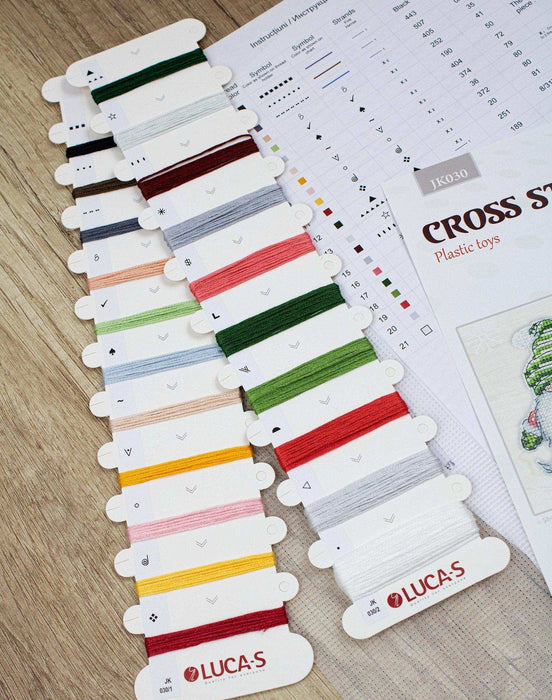 Toys Cross Stitch Kit Luca-S - Christmas Gnomes JK030 - Luca-S