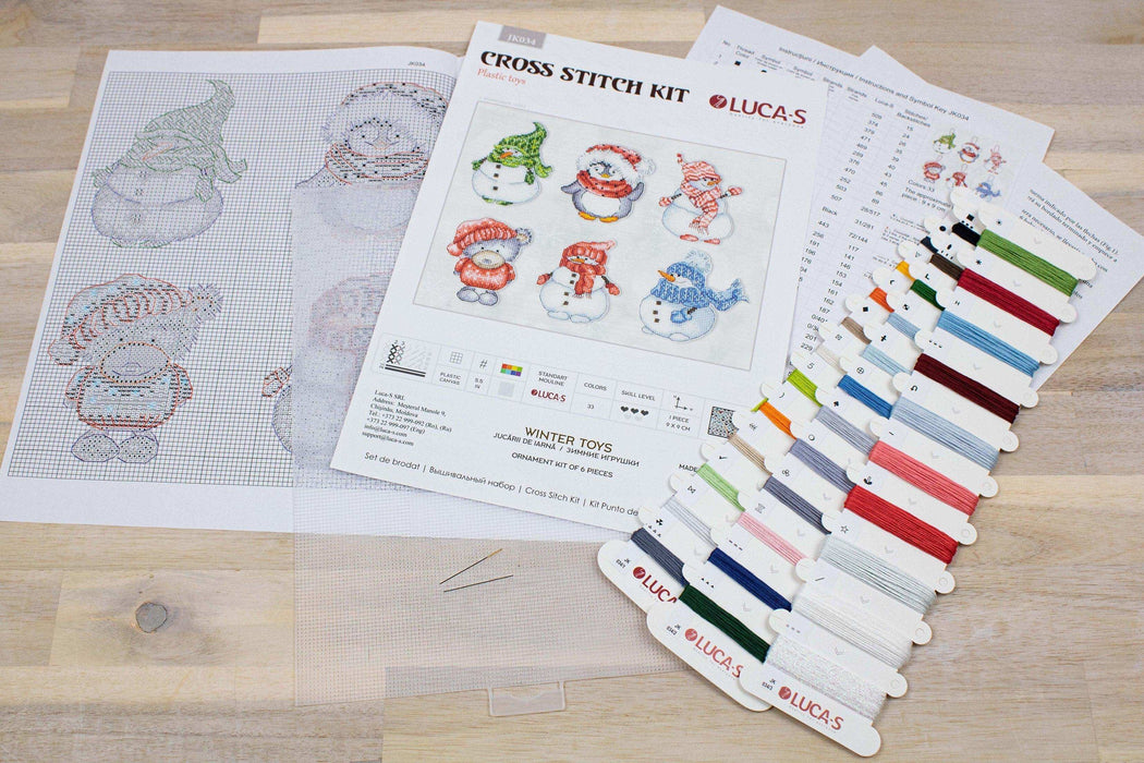 Toys Cross Stitch Kit Luca-S - Winter Toys, JK034 - Luca-S
