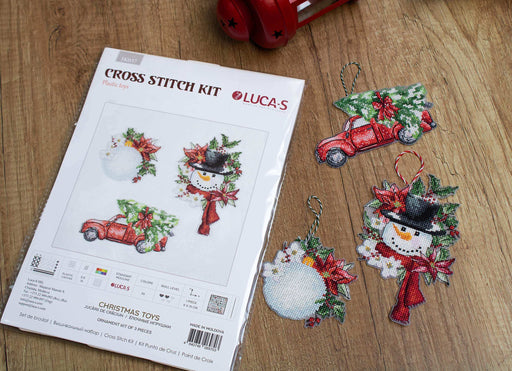 Toys Cross Stitch Kits - Christmas Toys, JK037 Cross Stitch Toys - HobbyJobby